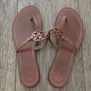 Tory Burch Tan Leather Sandals